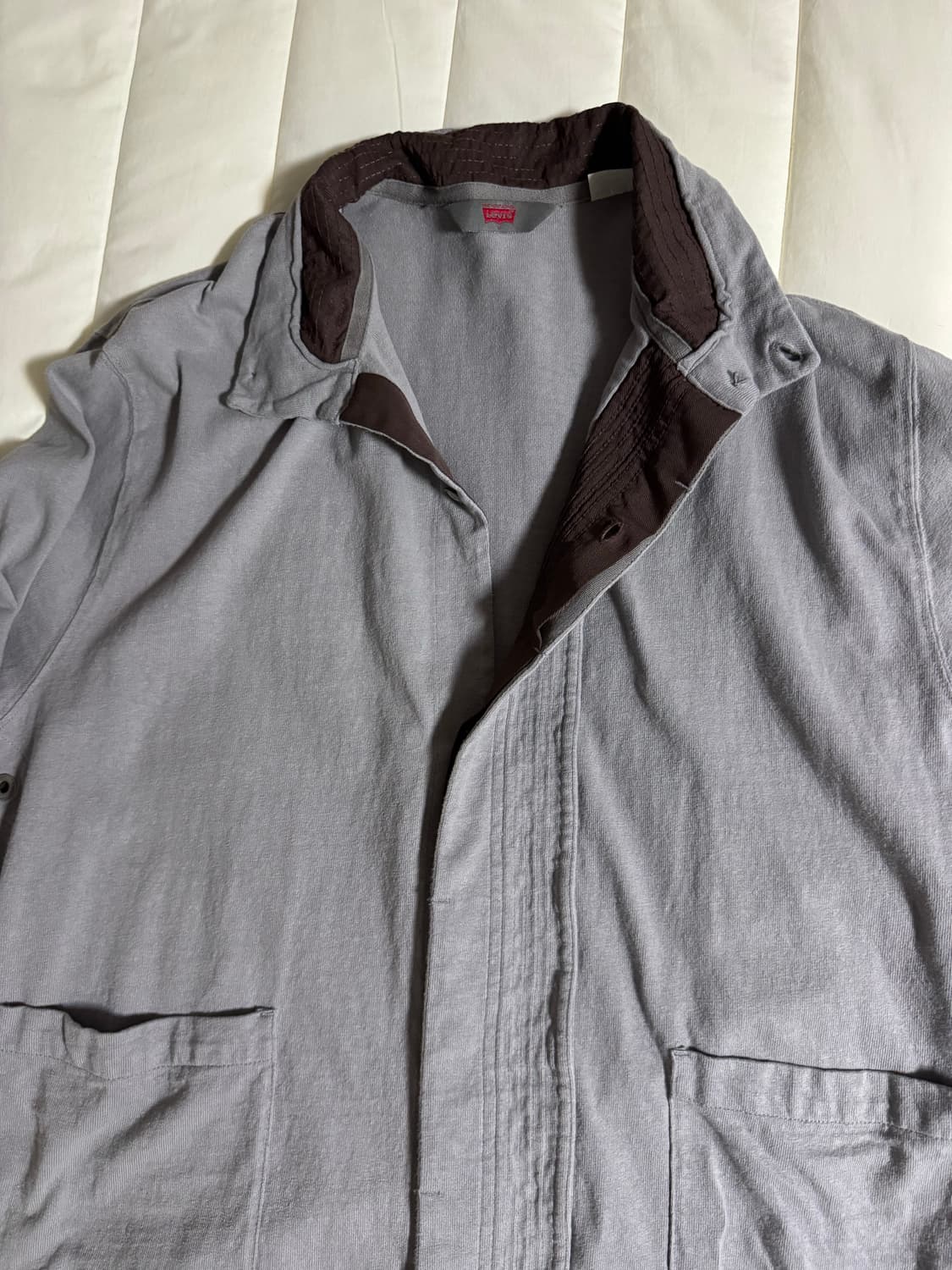 키코 코스타디노브 x 리바이스 저지 가디건 그레이 상품이미지3