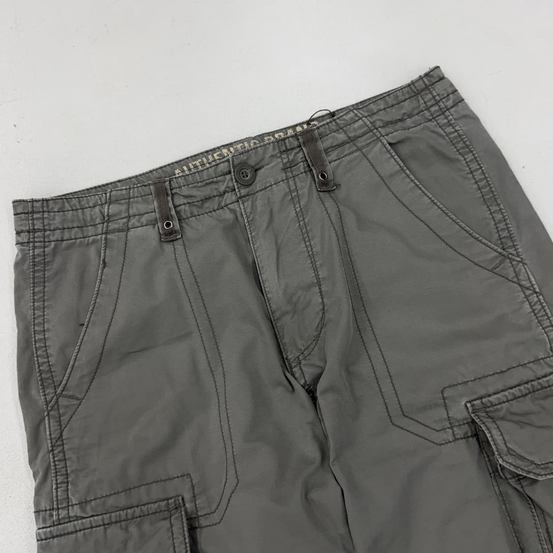 탄창 Y2K 밀리터리 카키 와이드 빈티지 카고팬츠 상품이미지4