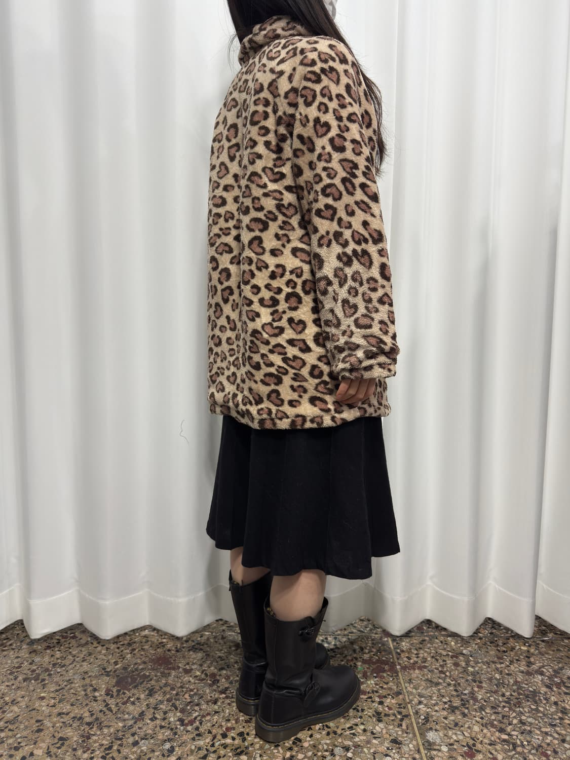 leopard fleece coat 상품이미지5