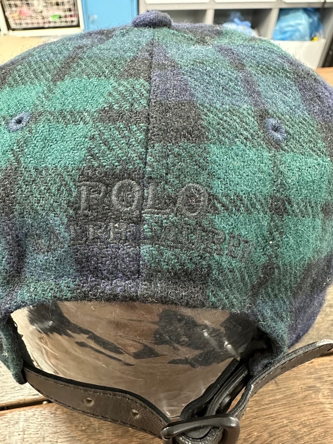 POLO 그린체크 울 캡 모자 상품이미지4