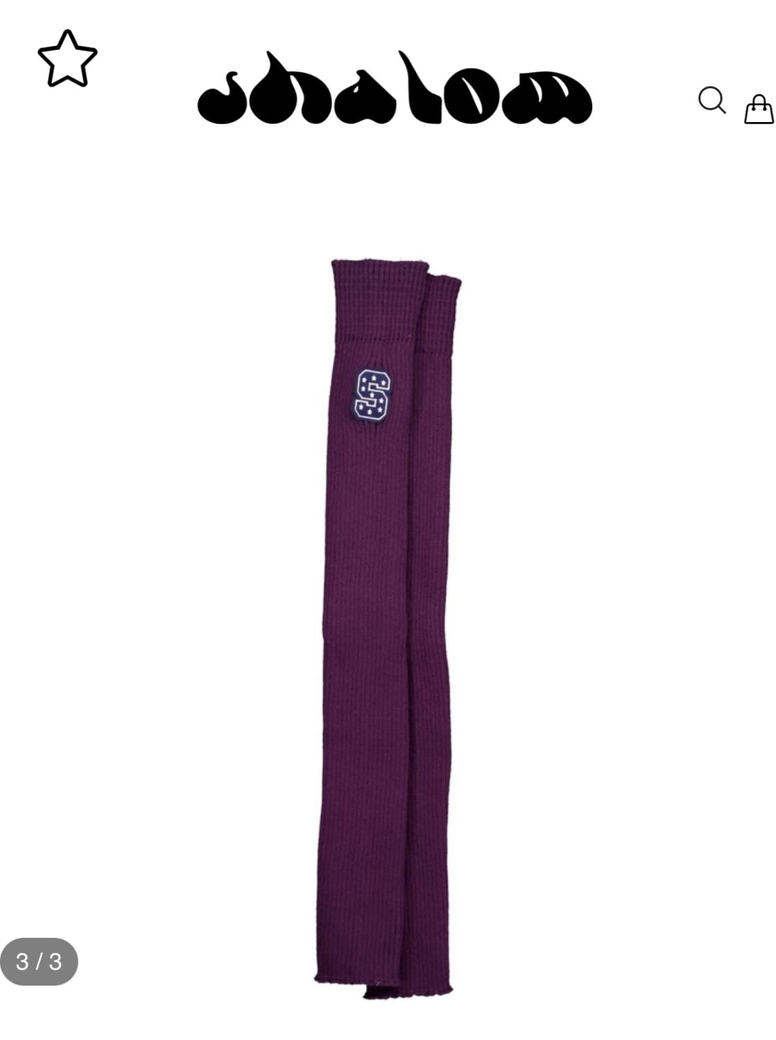 shalomclub 샬롬클럽 max socks 니트 레그워머 상품이미지3