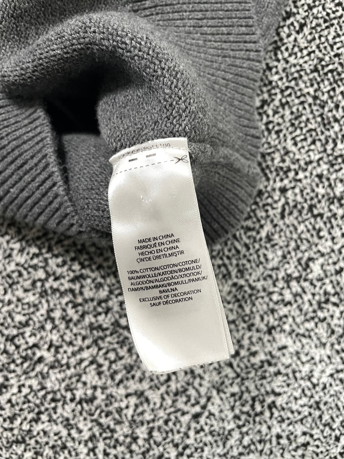 빈티지9. 폴로랄프로렌 아노락 하프집업 봄 니트 그레이 니트 스웨터 상품이미지4