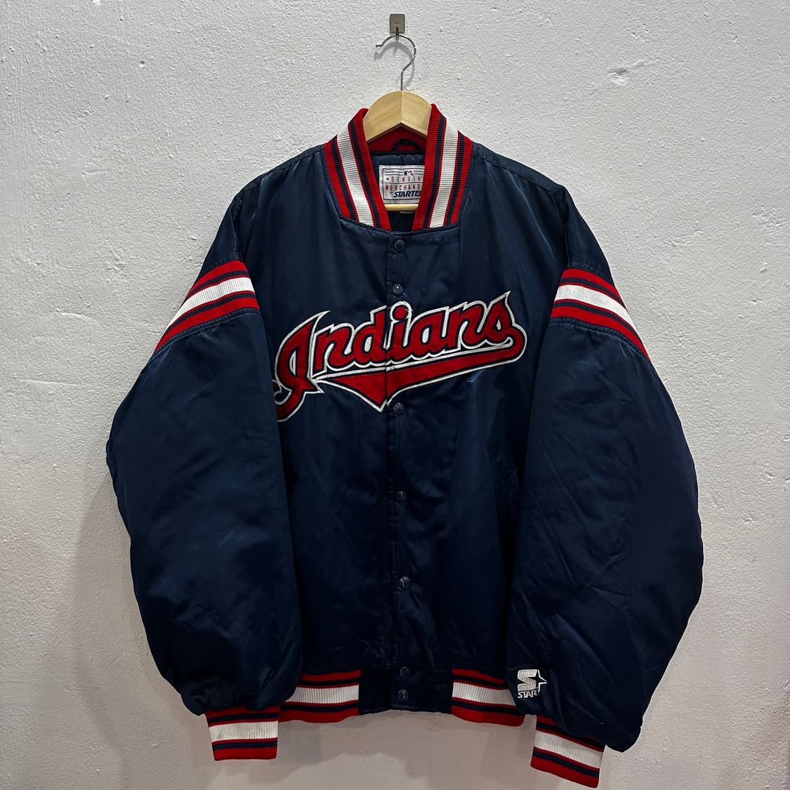 스타터x엠엘비 클리블랜드 인디언스 스타디움 자켓XL 상품이미지2