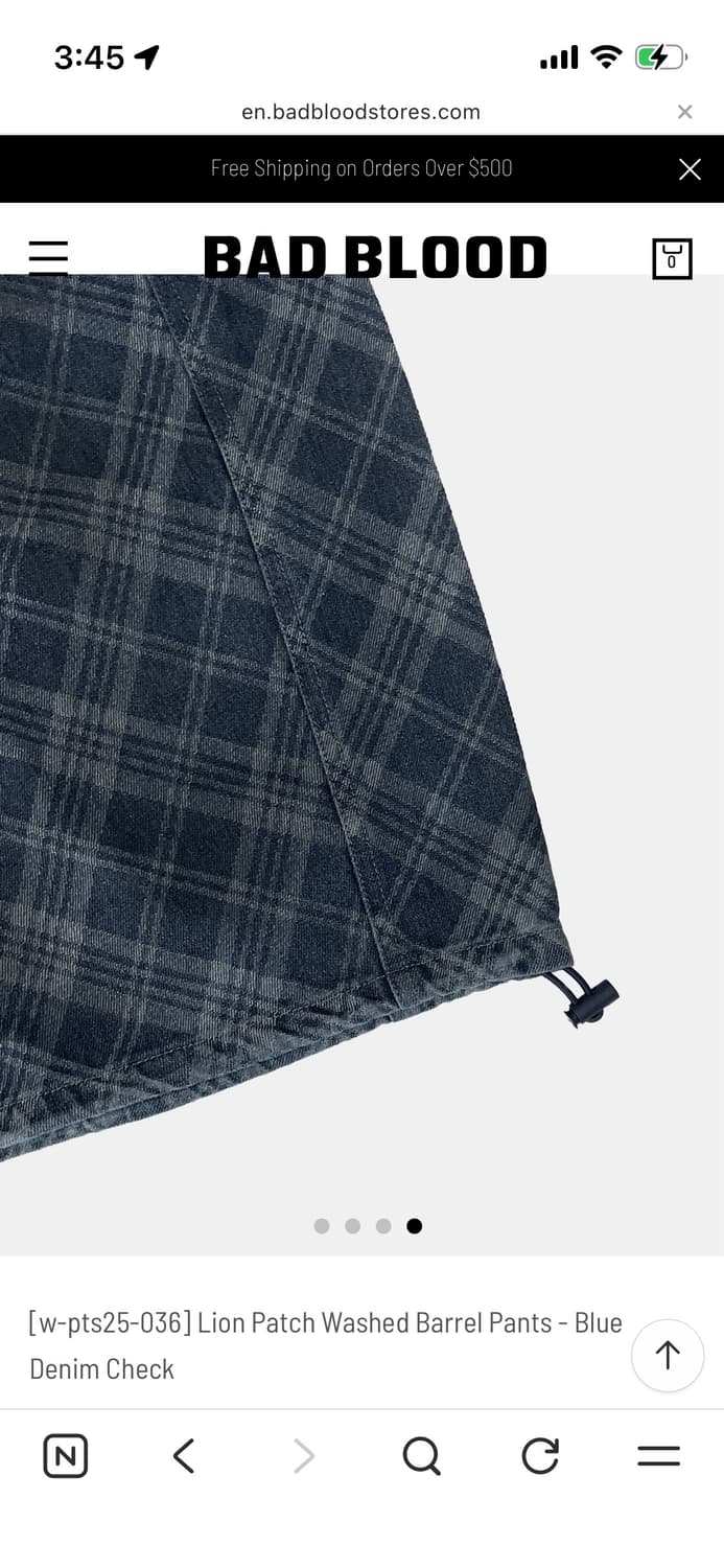 Lion Patch Washed Barrel Pants  상품이미지4