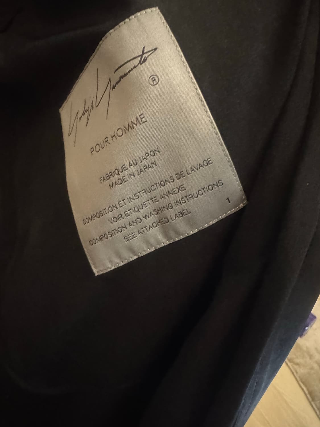 yohji yamamoto  pour homme 롱슬리브 오버 코트 상품이미지5