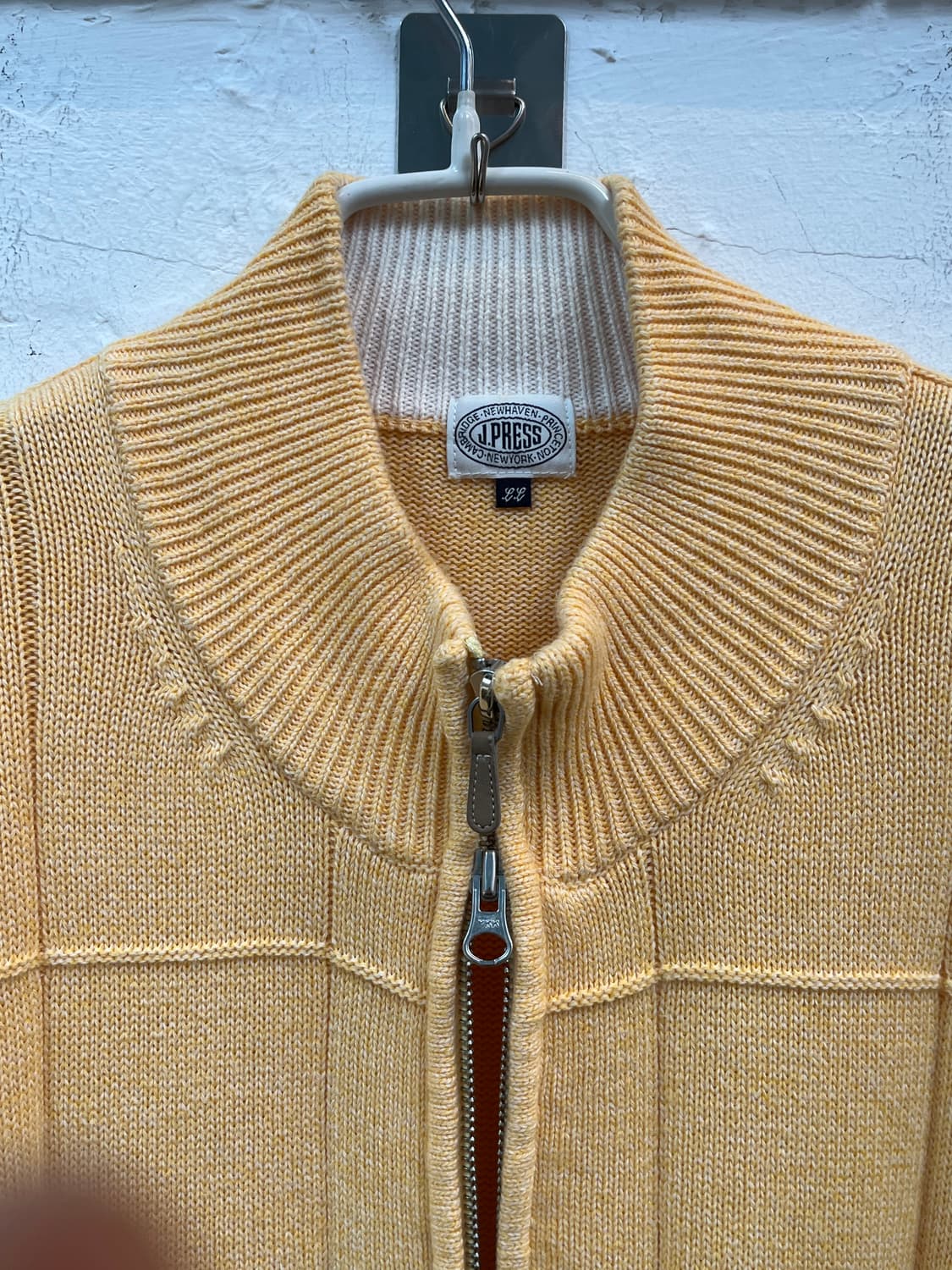 J.Press 옐로우 니트 집업 LL 상품이미지5