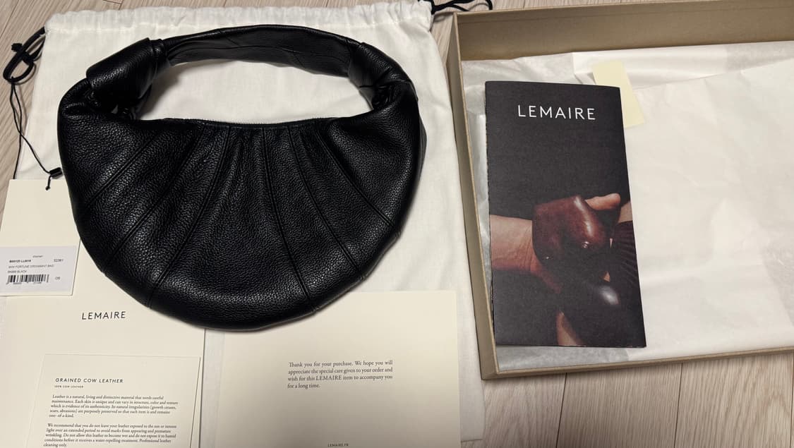 르메르 포춘 미니 그레인레더 블랙 상품이미지2