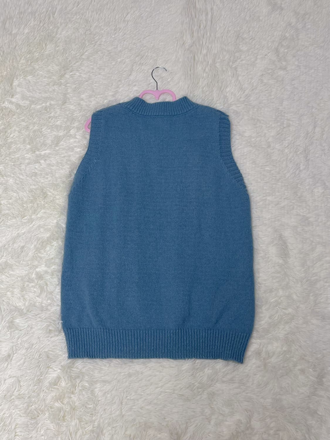 아방핏 플라워 니트 조끼 상품이미지2