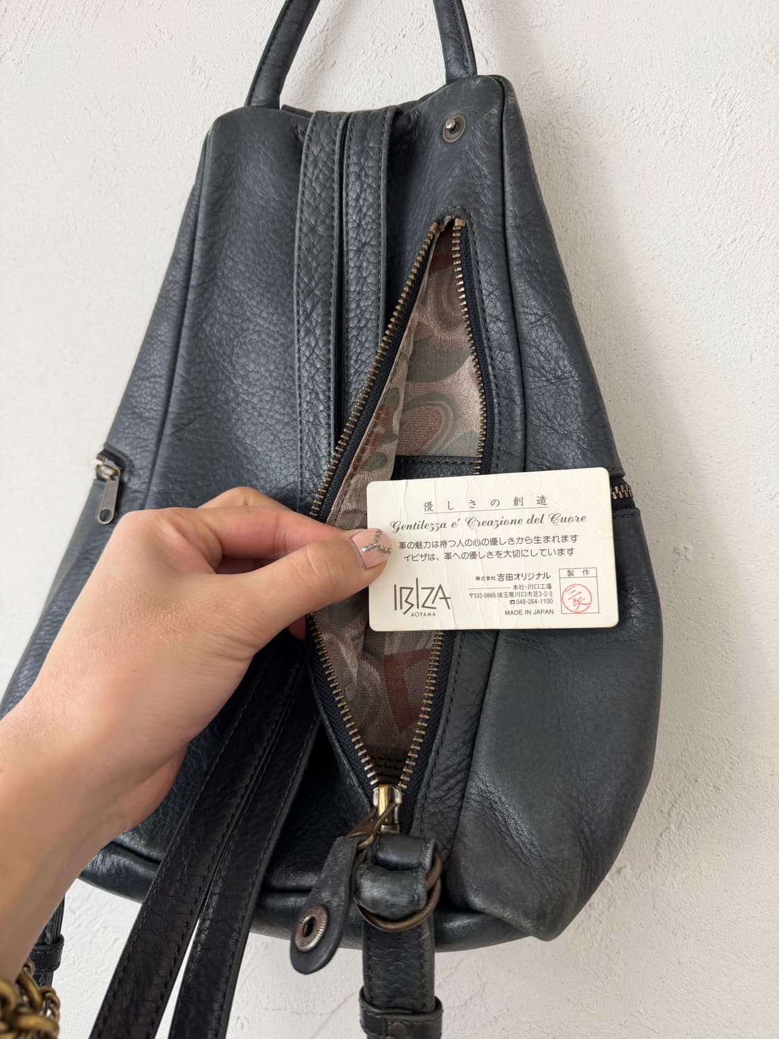 IBIZA 레더 백팩 상품이미지5