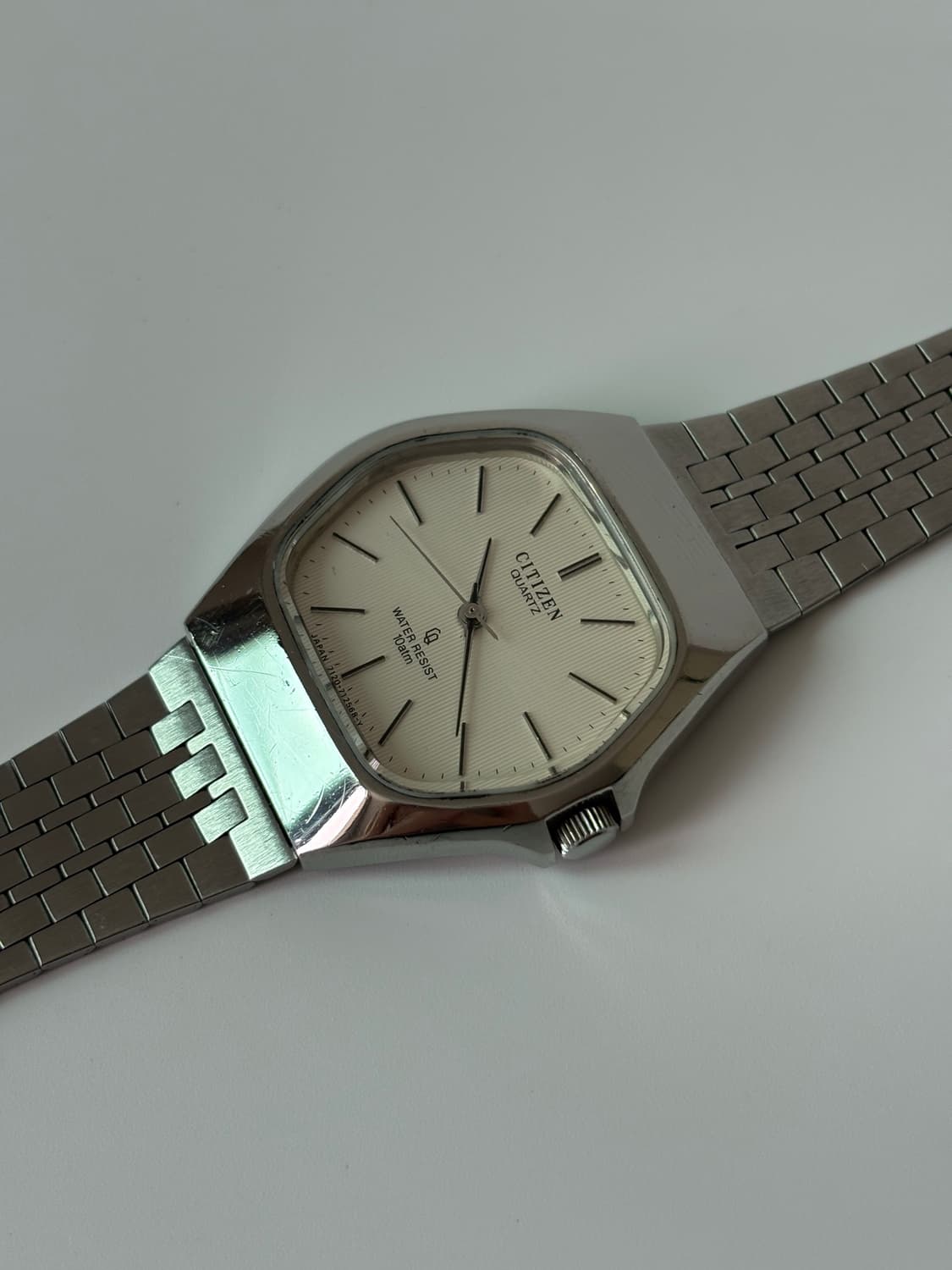 1980s CQ Stripe Dial Hexagon Quartz 상품이미지3