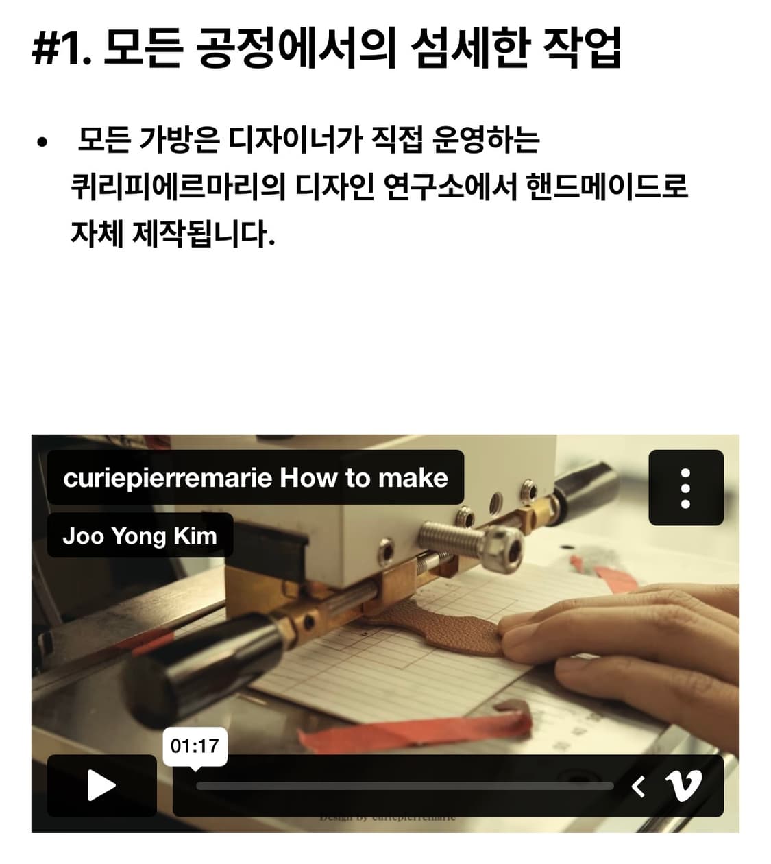 퀴리피에르마리 라라백(미니백) 상품이미지9