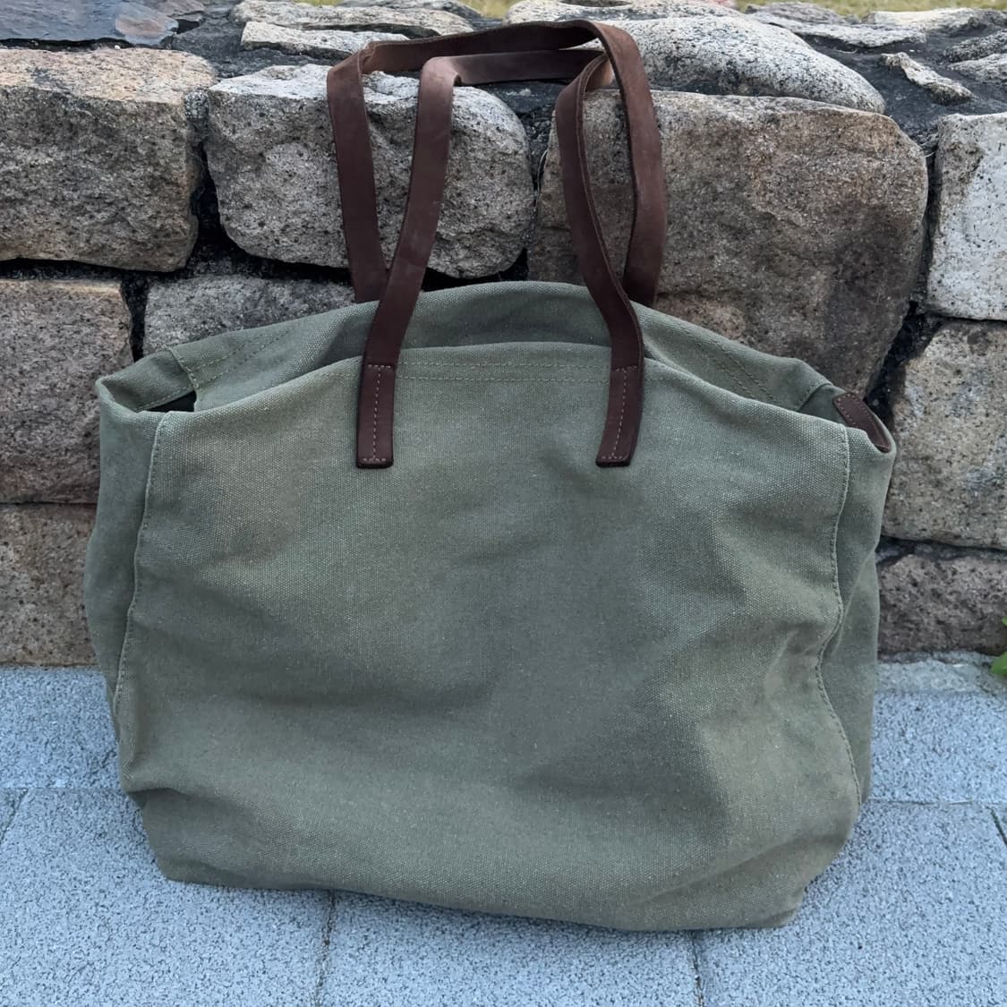 포디어웍스 캔버스 & 스웨이드 토트백 상품이미지3