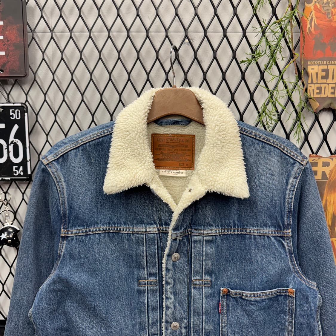 리바이스 타입 1 쉐르파 중청 데님 트러커 자켓 상품이미지3