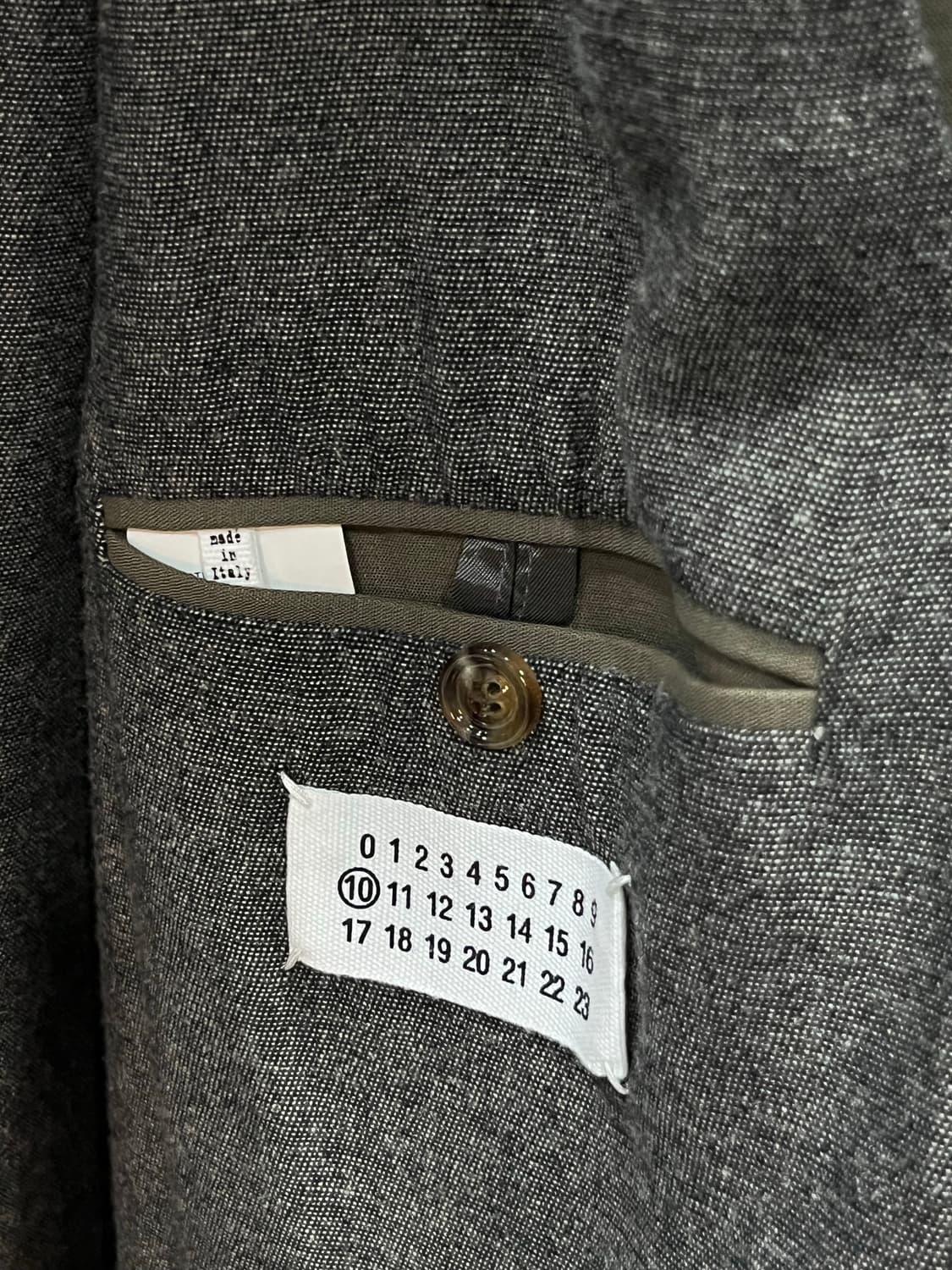 마르지엘라 13AW 10번 라인 카키 투톤 트렌치 50 상품이미지7