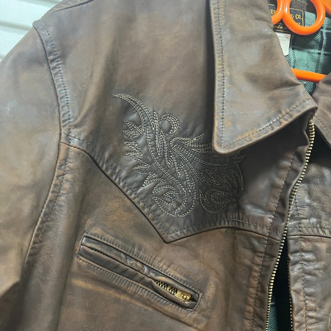 RRL 웨스턴 엠브로이디드 레더 자켓 상품이미지2