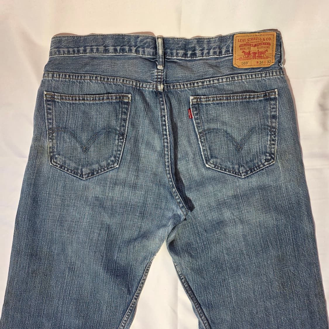 [W34L32]00s 리바이스 569 루즈 스트레이트핏 데님팬츠 상품이미지7