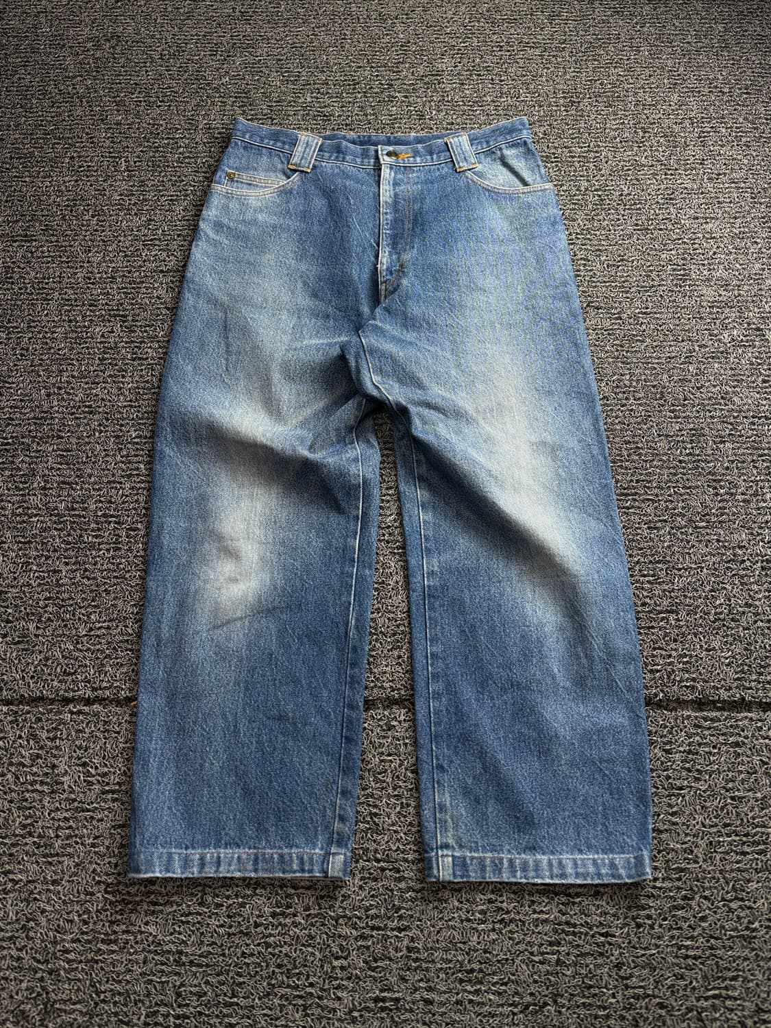 00s 빈티지 올드스쿨 자수 와이드 데님 팬츠 2779 상품이미지2