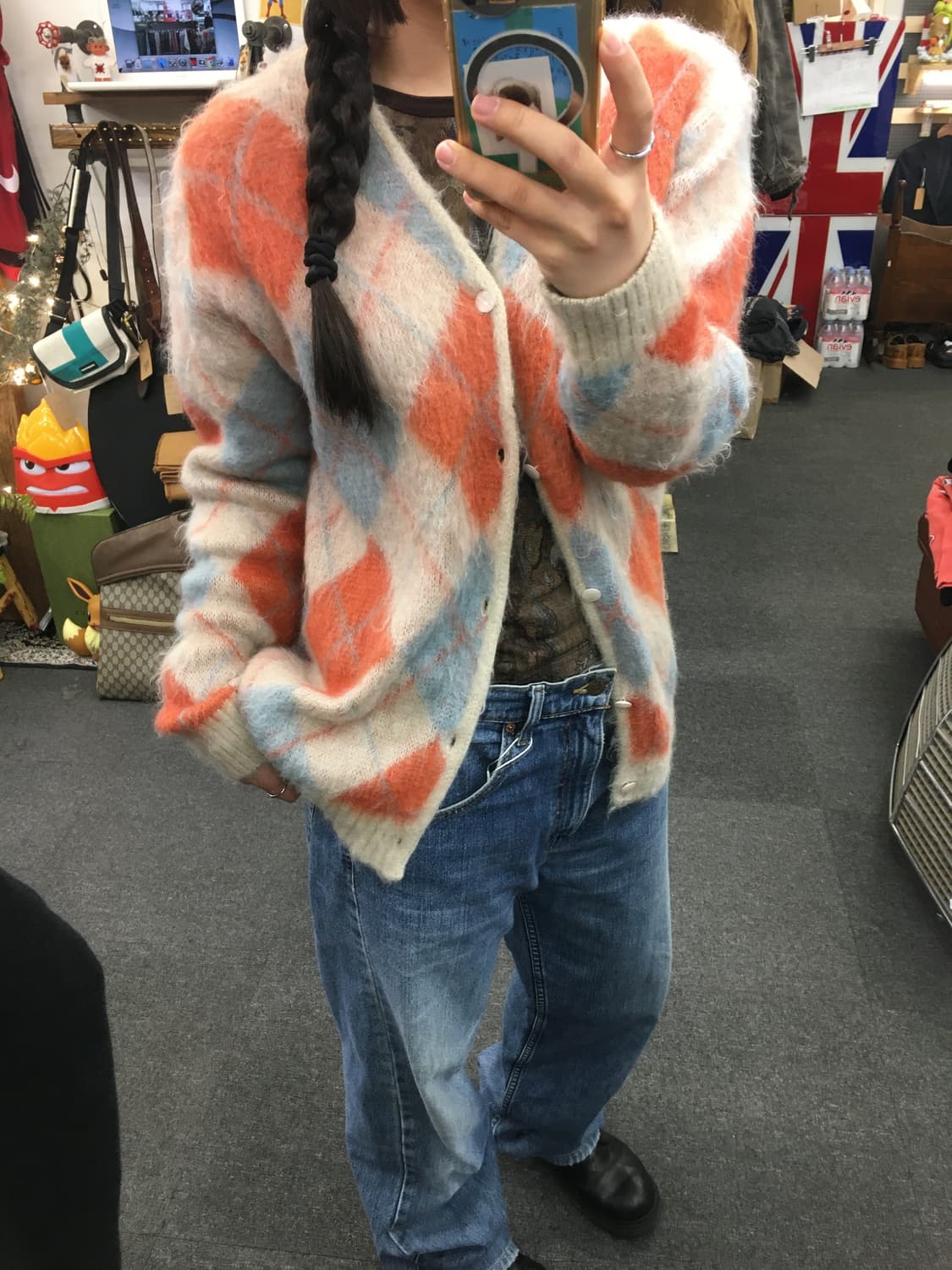 니들스 모헤어 가디건 상품이미지5