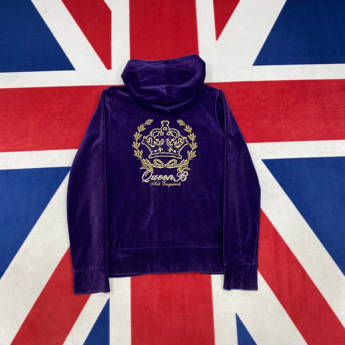 Y2K 벨벳 후드집업 여성 M  상품이미지3