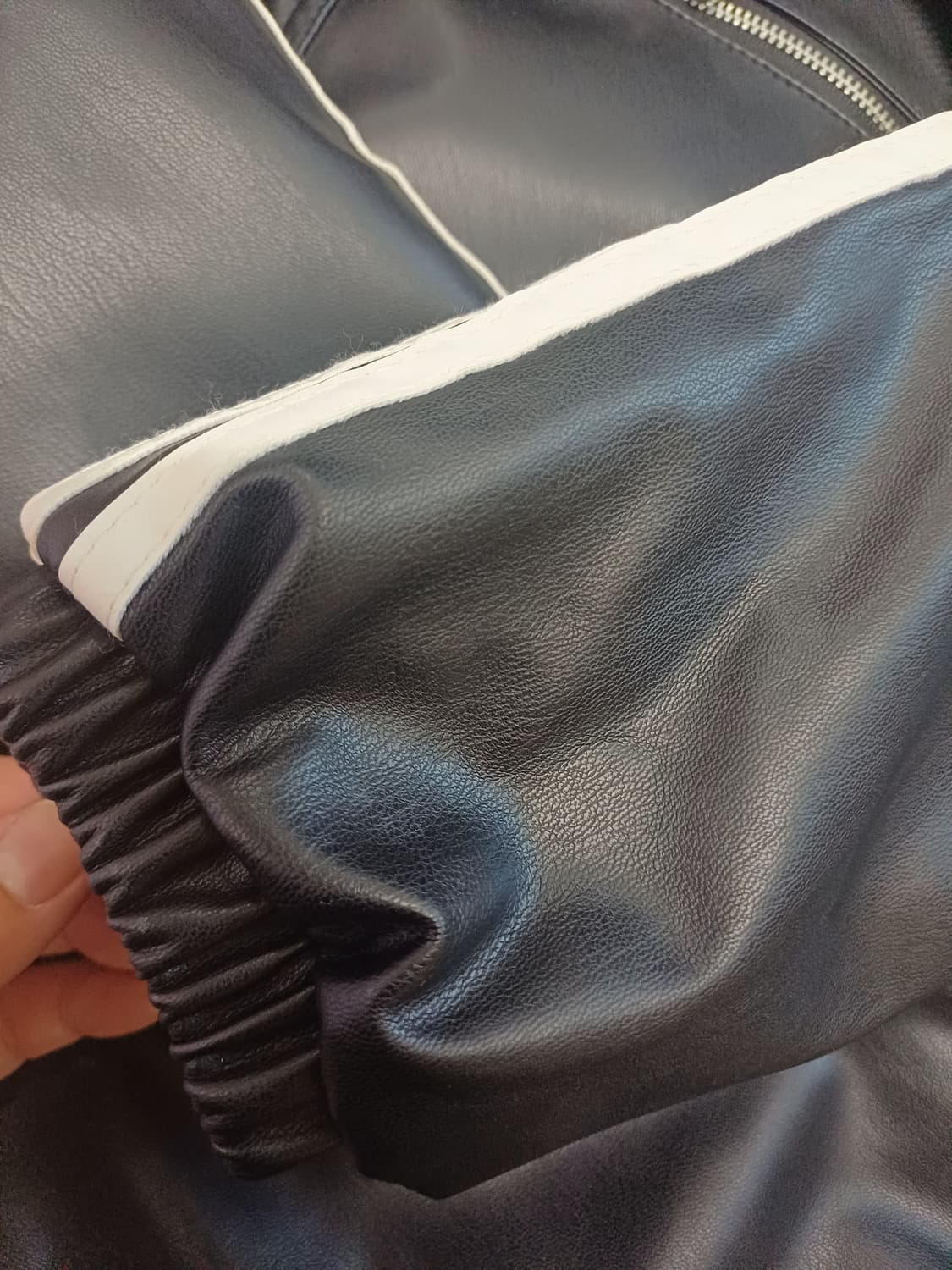 아디다스 스포츠 모터사이클 레더재킷자켓 상품이미지3