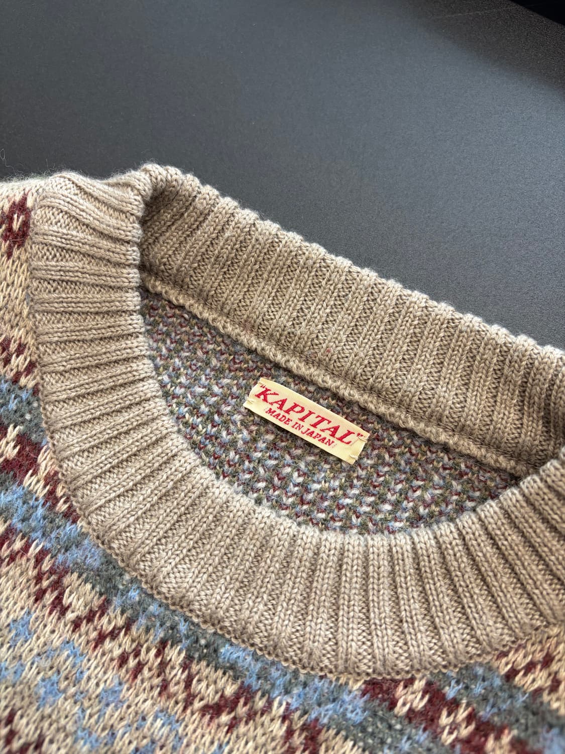 캐피탈 7G 페어아일 스웨터 색소폰 3 사이즈 상품이미지4