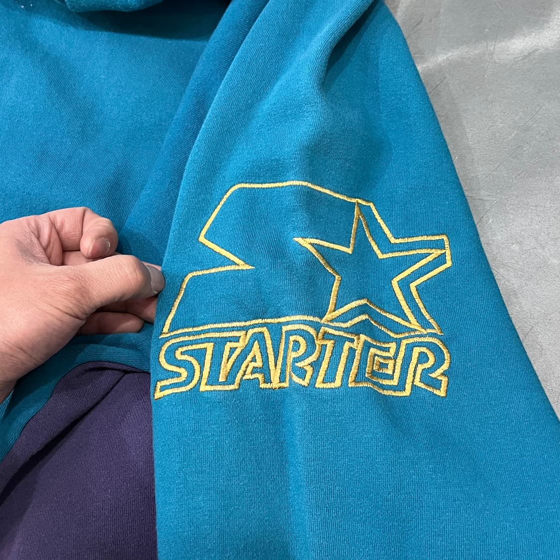  스타터 배색 로고 후드티 y15649 상품이미지6