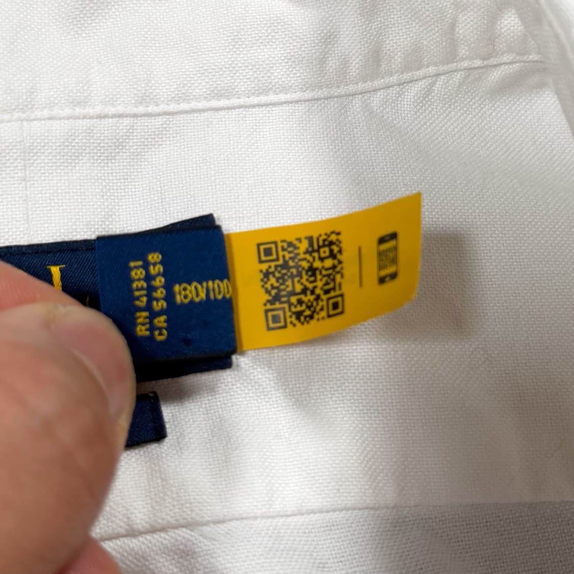 폴로 QR 화이트 옥스포드 셔츠 상품이미지4