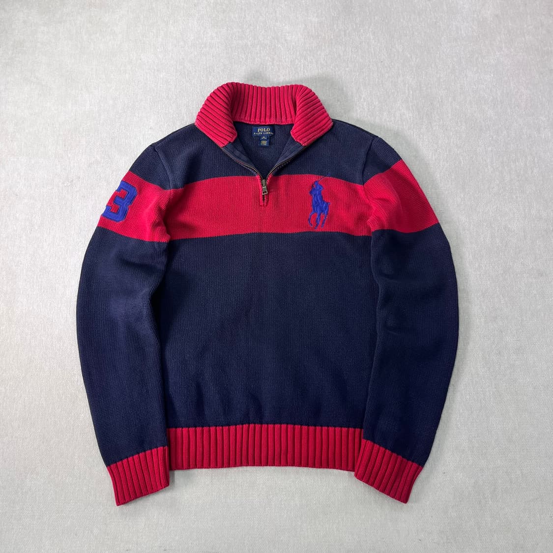 95 폴로랄프로렌 빅포니 3 반집업 니트 상품이미지1