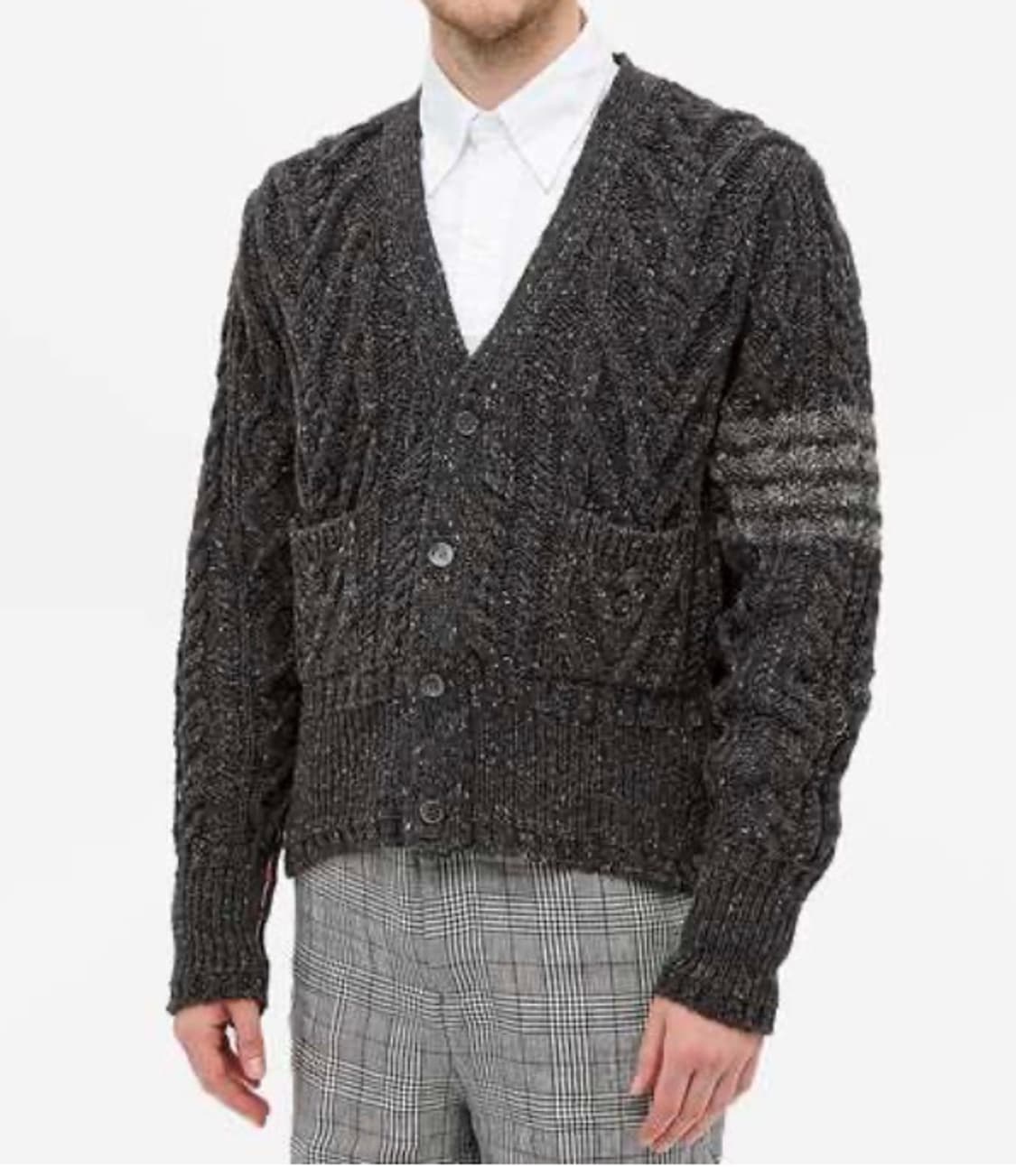 톰브라운 케이블 가디건 다크그레이 4 상품이미지2