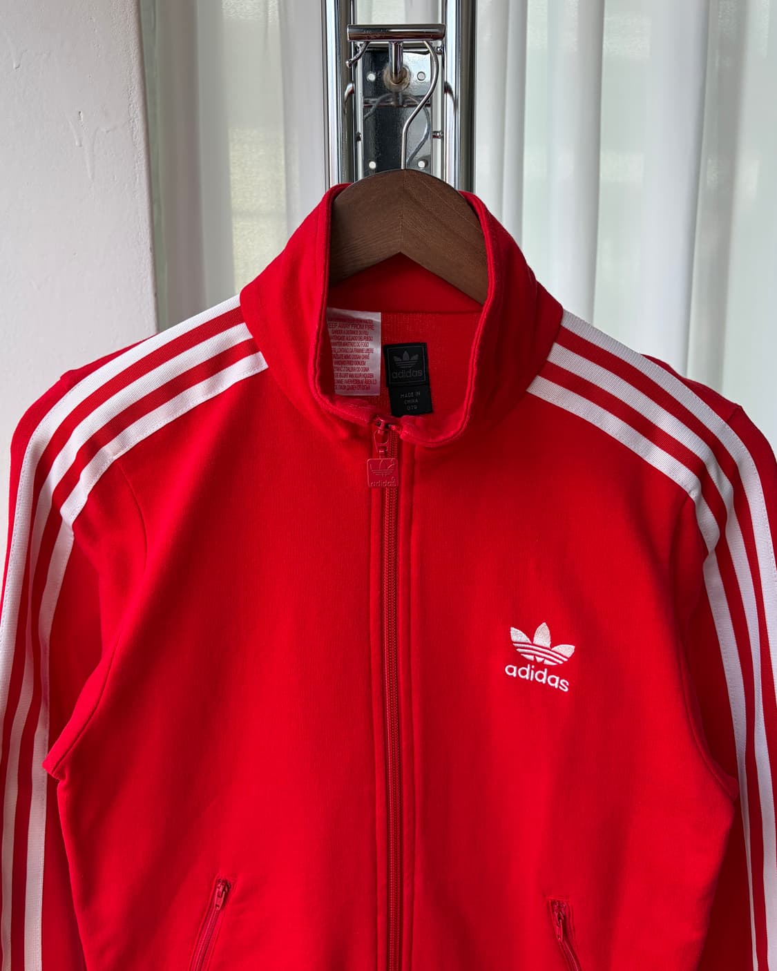 [S]아디다스 파이어버드 레드 코튼 트랙탑 져지 상품이미지3