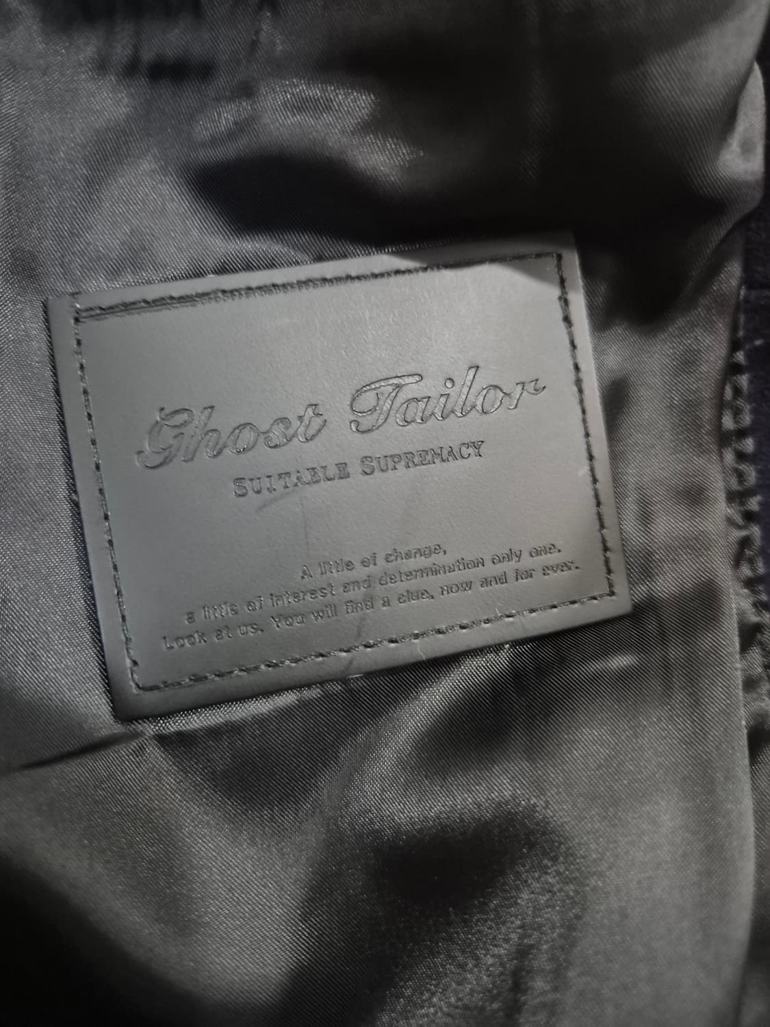 고스트테일러 소가죽 스웨이드 자켓 M 상품이미지7