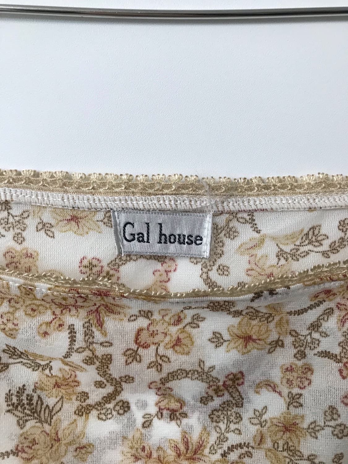 빈티지 플라워 캉캉 슬리브리스 블라우스 상품이미지5