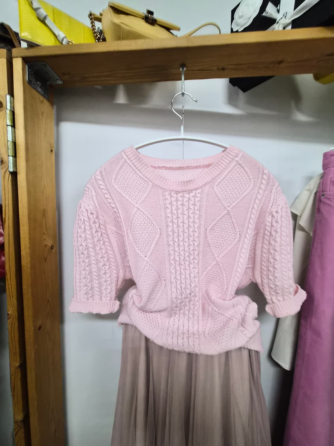 케이플 코튼 니트. better 핑크데님 상품이미지9