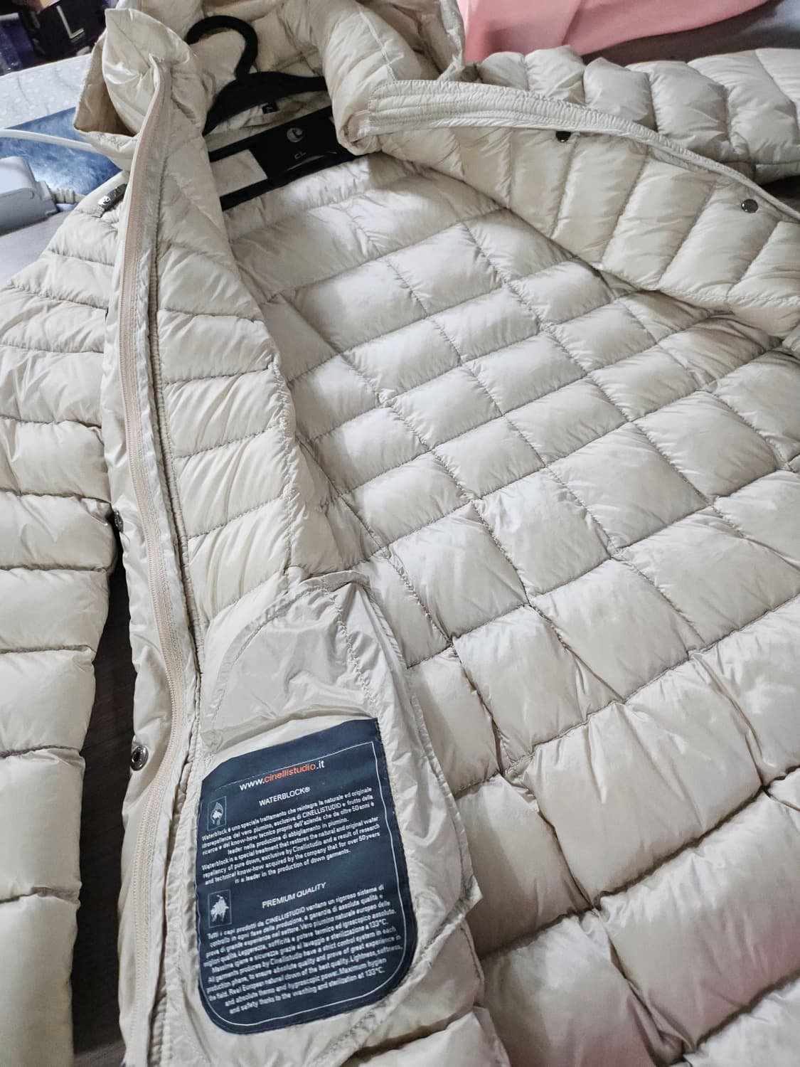 cinellistudio 씨 스튜디오 구스 패딩 아이보리  85 상품이미지5