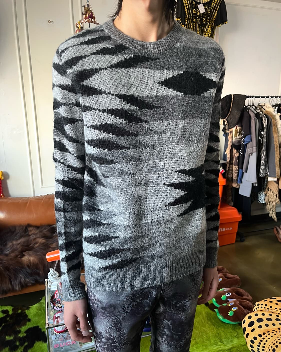 TAKEO KIKUCHI Navajo Mohair Knit Sweater 상품이미지2