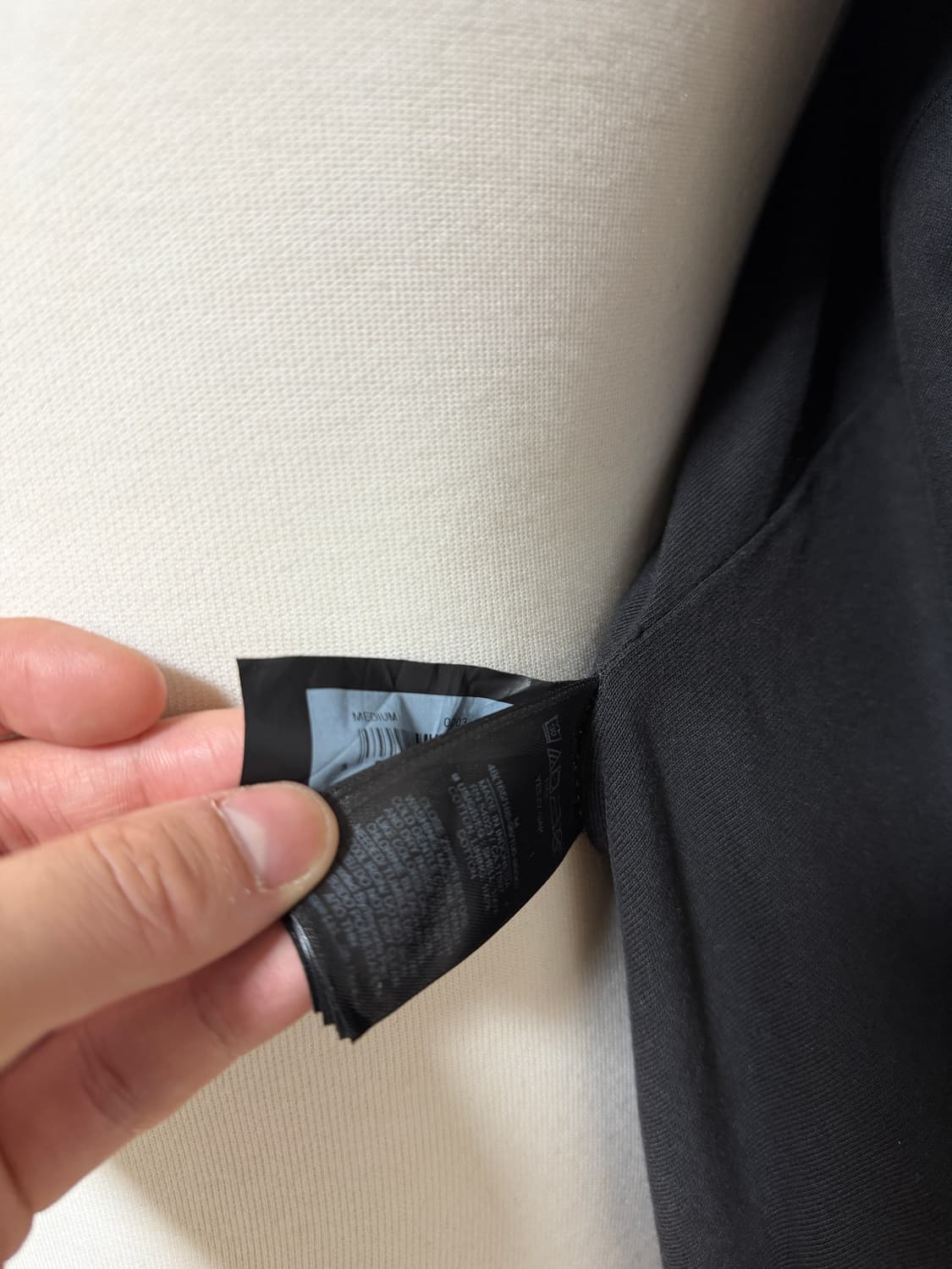 이지 갭 후드 집업 블랙 상품이미지4