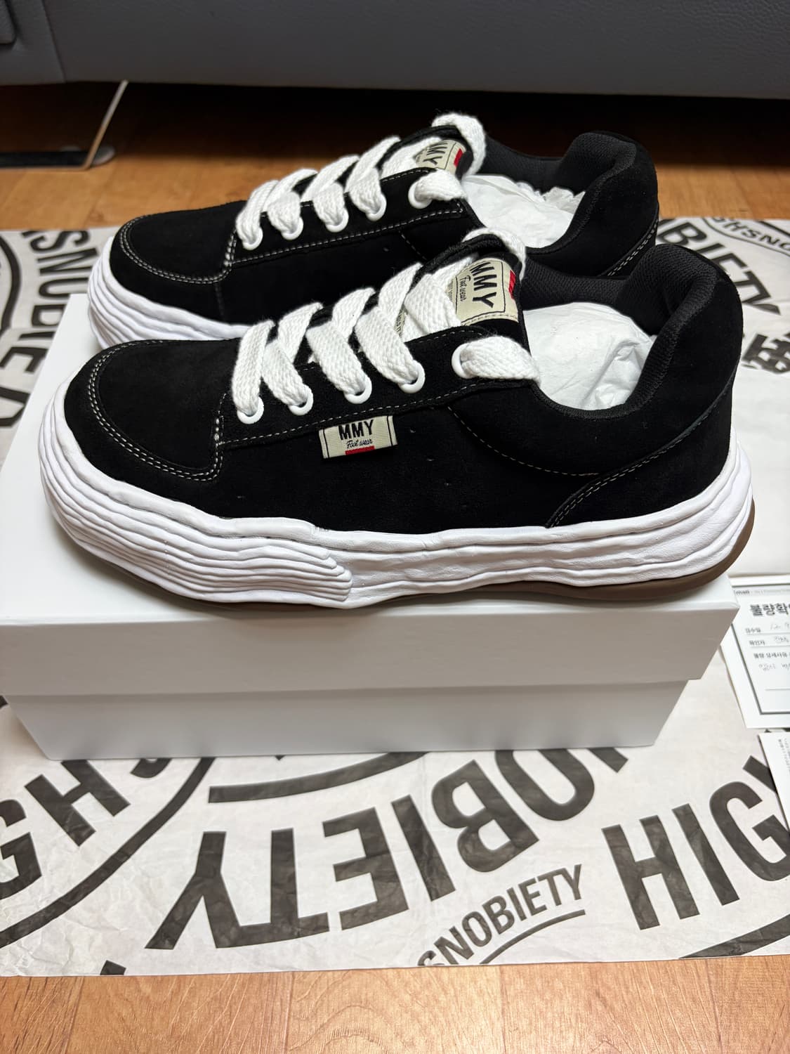 [43] 메종 미하라 야스히로 올리버 OG 솔 캔버스 블랙 상품이미지2