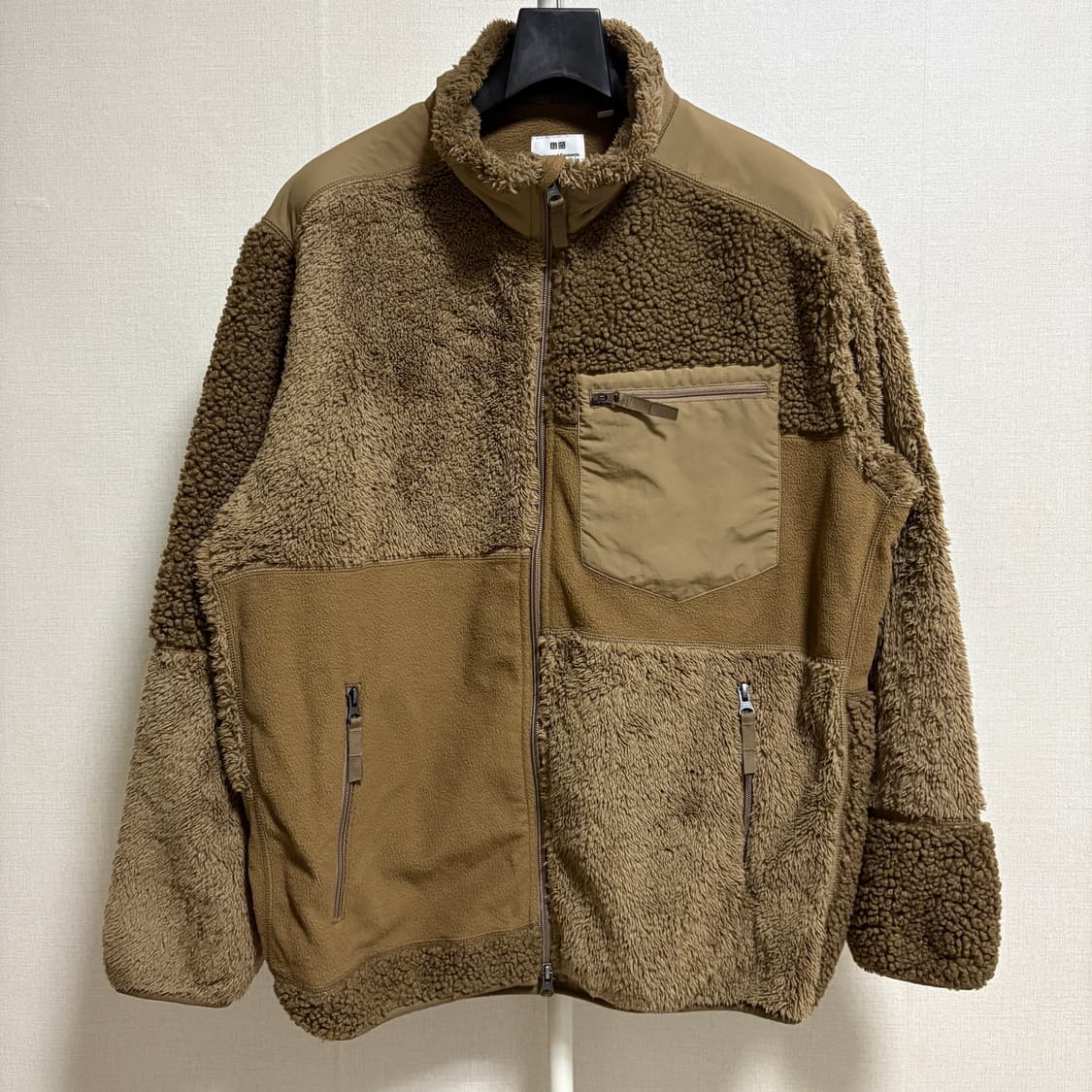 유니클로x엔지니어드 가먼츠 콜라보 플리스 집업 / 브라운, L 상품이미지1