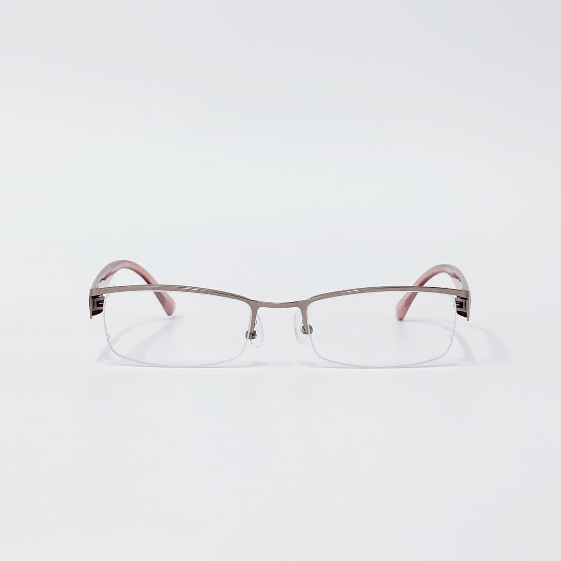 브라운 핑크 반무테 데드스탁 빈티지안경 상품이미지1