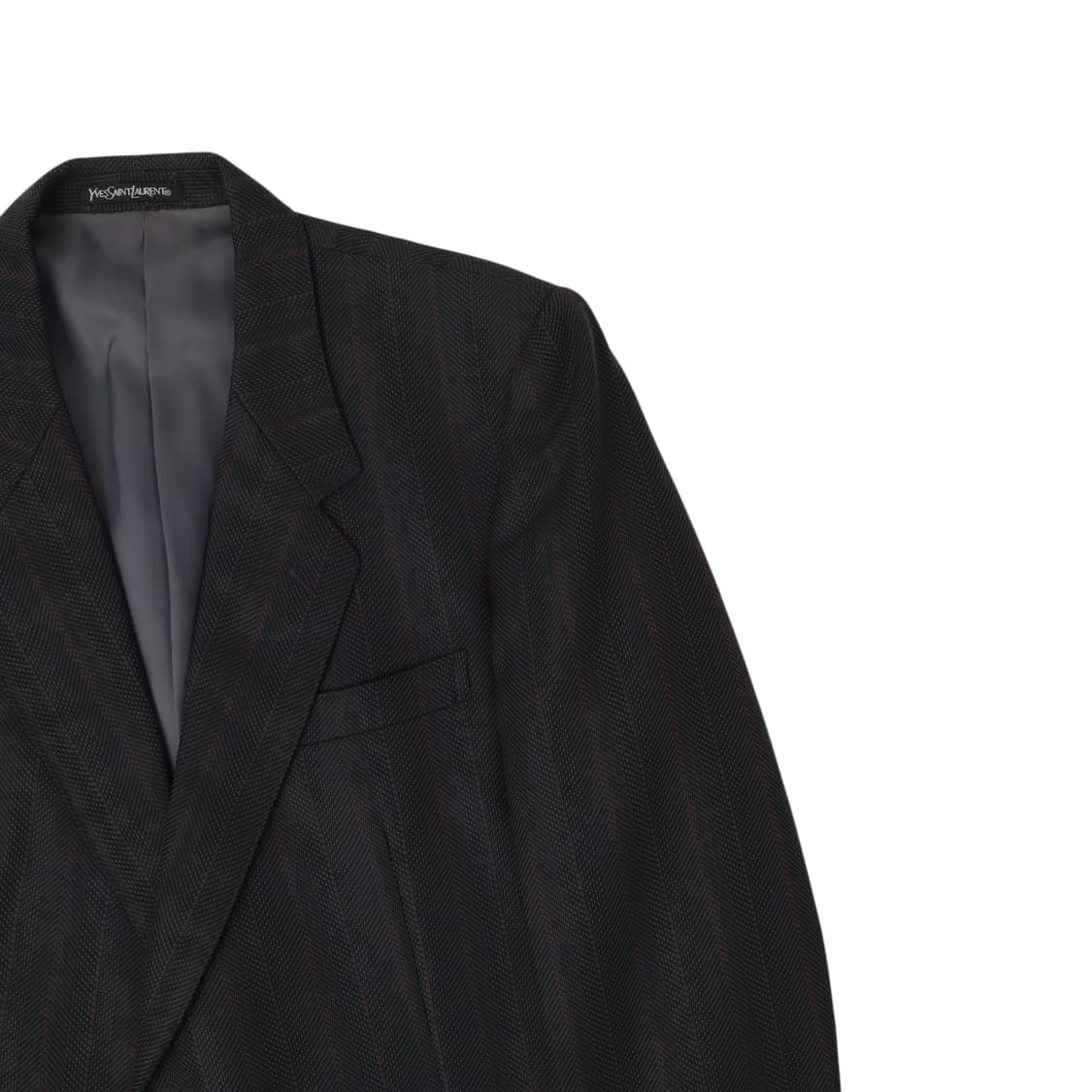 입생로랑 헤링본 울 블레이저 2B 자켓 상품이미지3