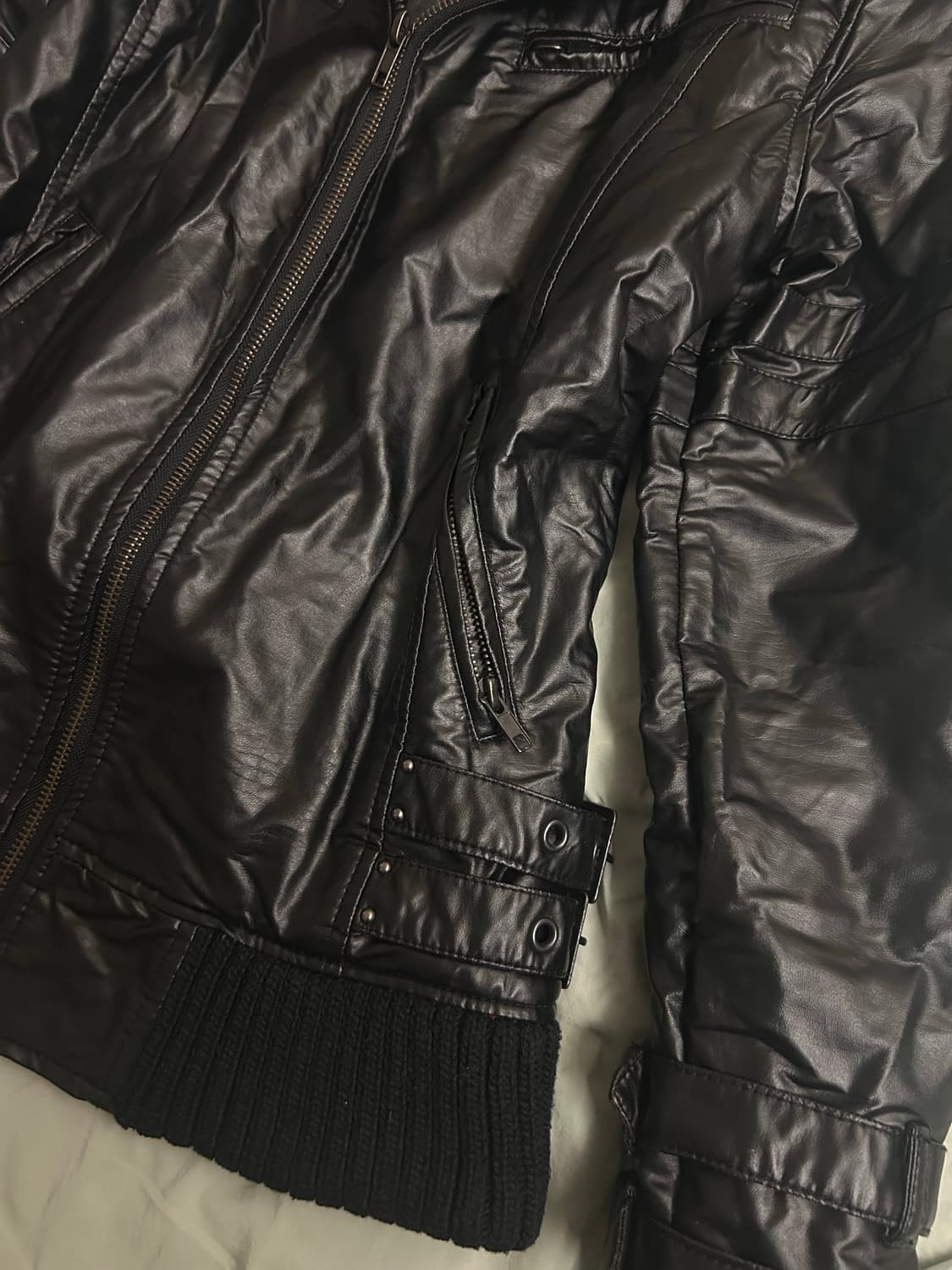 락시크 락펑크 펑크 레더 자켓 상품이미지2