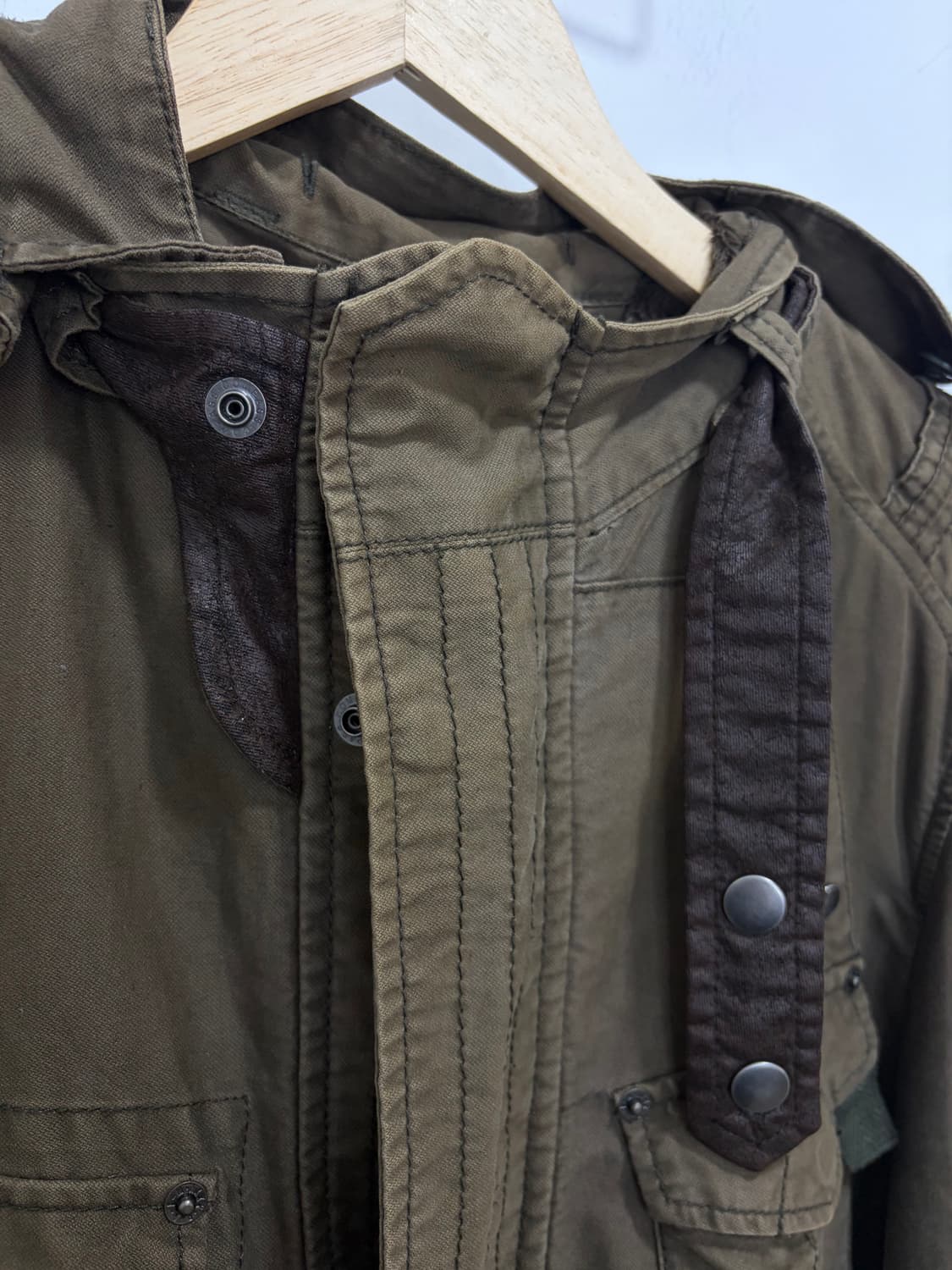 PPFM 카키 퍼 후드 야상 자켓 상품이미지9