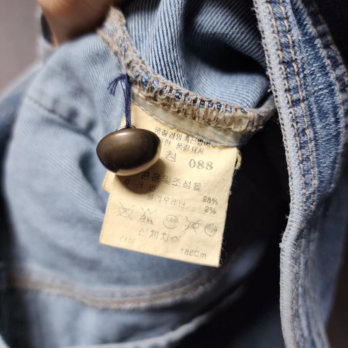 NAFNAF 워시드 데님 청자켓 상품이미지7