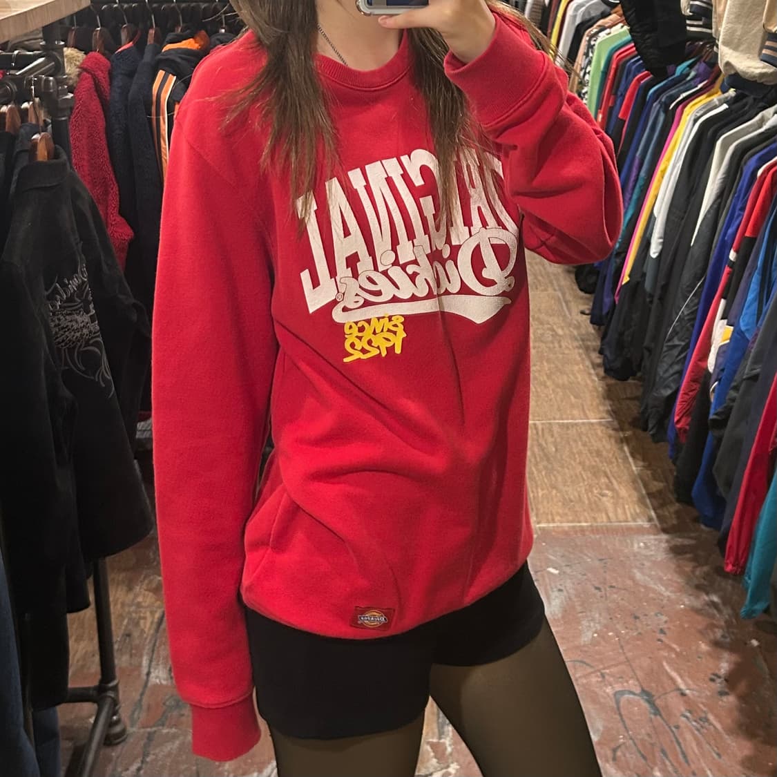 [HI] 디키즈 오리지널 맨투맨 레드  상품이미지3