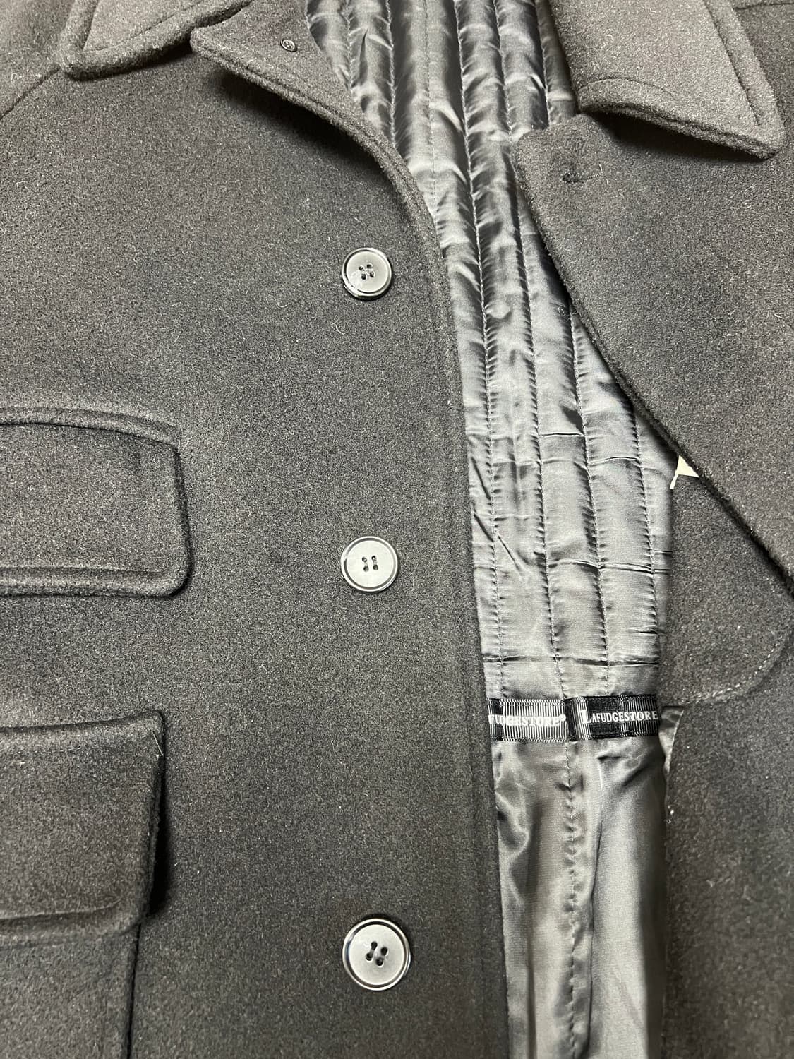 [M] 라퍼지스토어 다크 네이비 발마칸 코트 상품이미지3