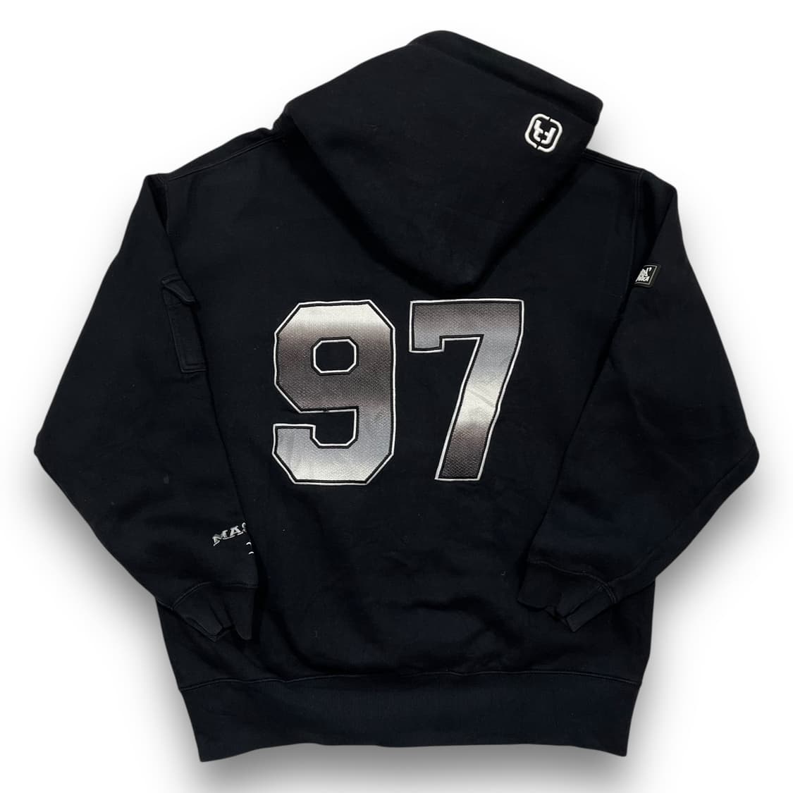 Freaky 97 넘버 실버 로고 올드스쿨 헤비코튼 후디 상품이미지3