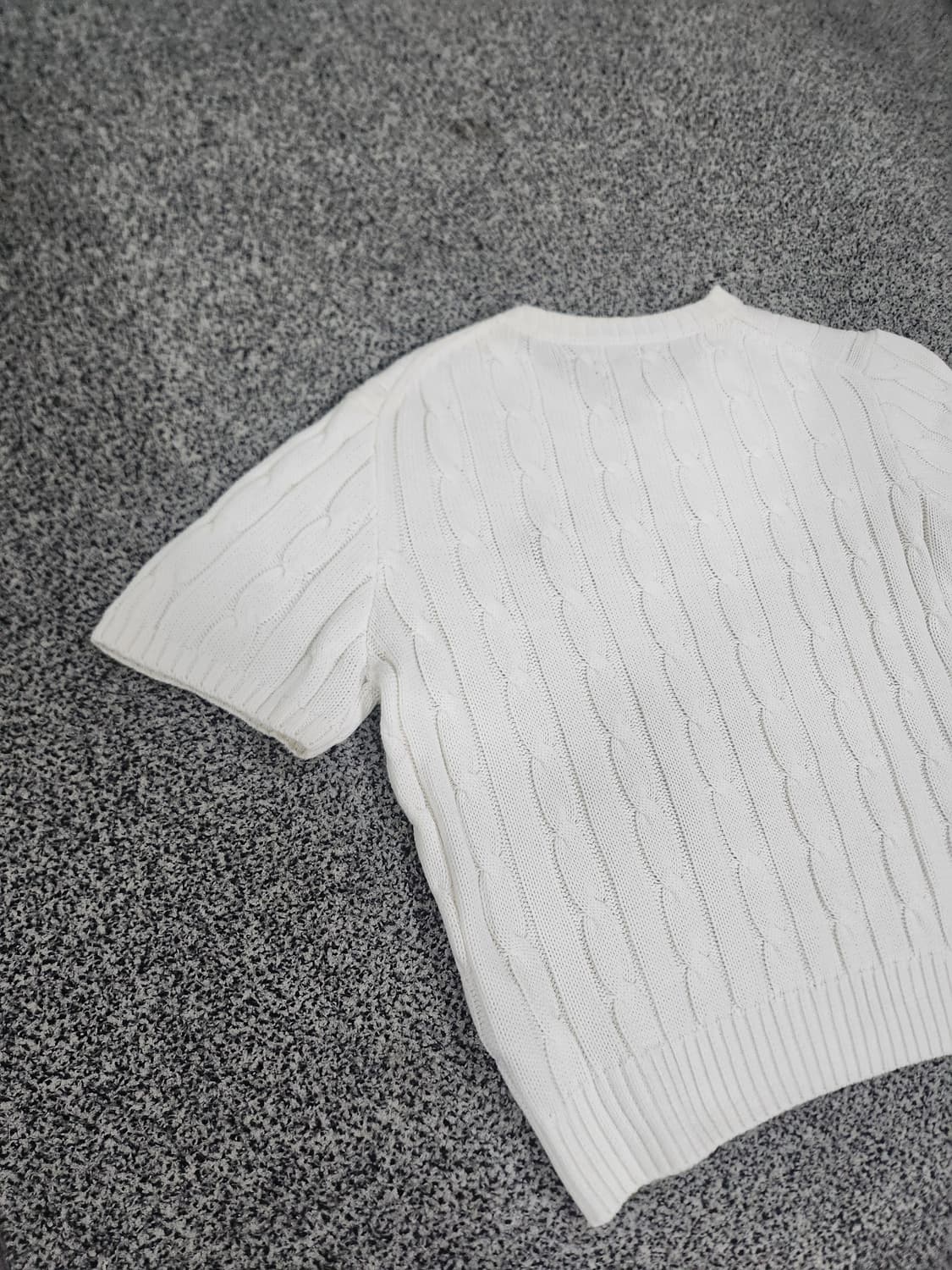 Polo Ralph Lauren 케이블 니트 반팔 S 상품이미지5