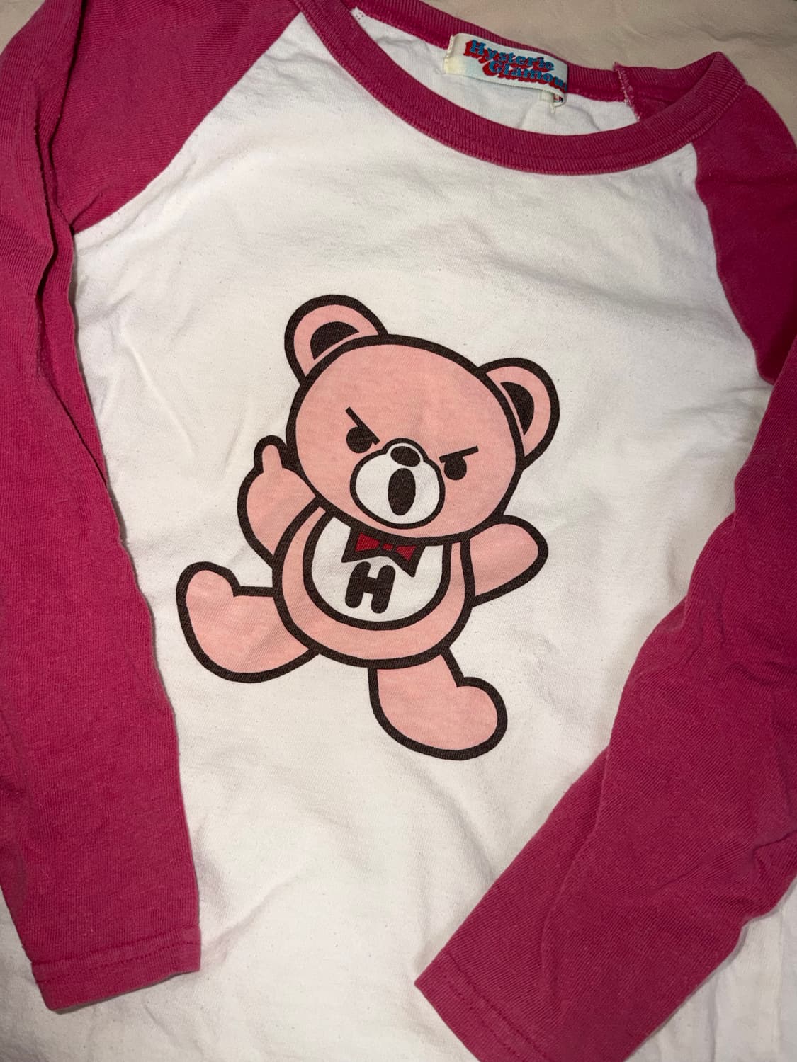 히스테릭 글래머 퍽베어 7부 티셔츠 상품이미지1