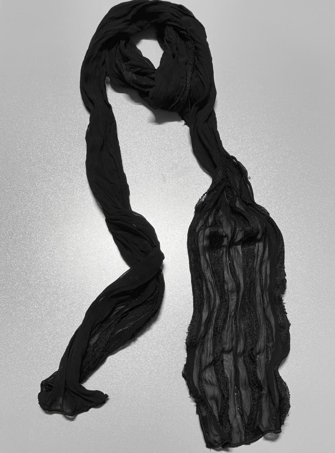 빈티지 오리엔탈 페어리 아카이브 블랙 머플러 스카프 상품이미지1