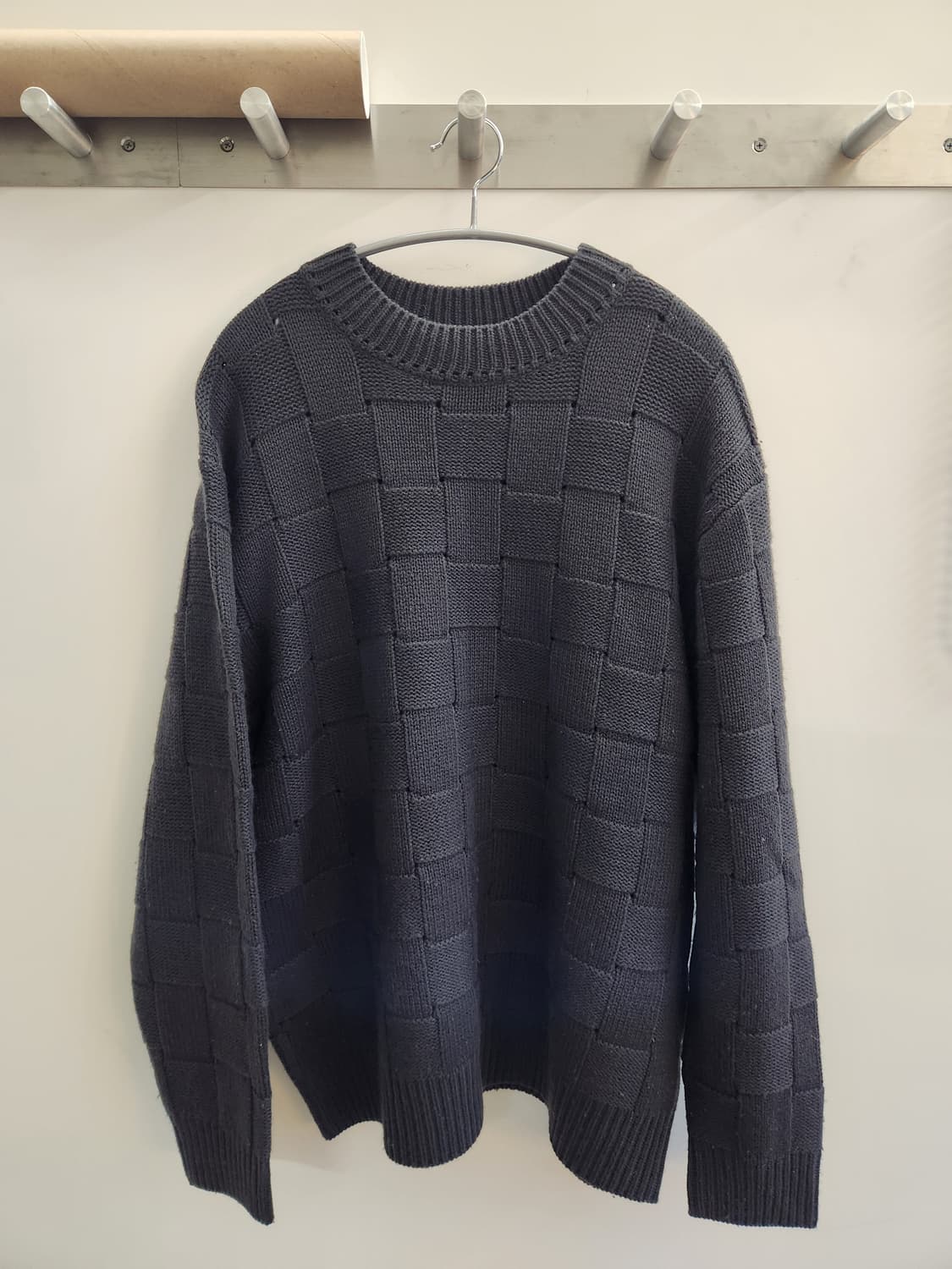 VAMBINO 체스 니트 상품이미지3